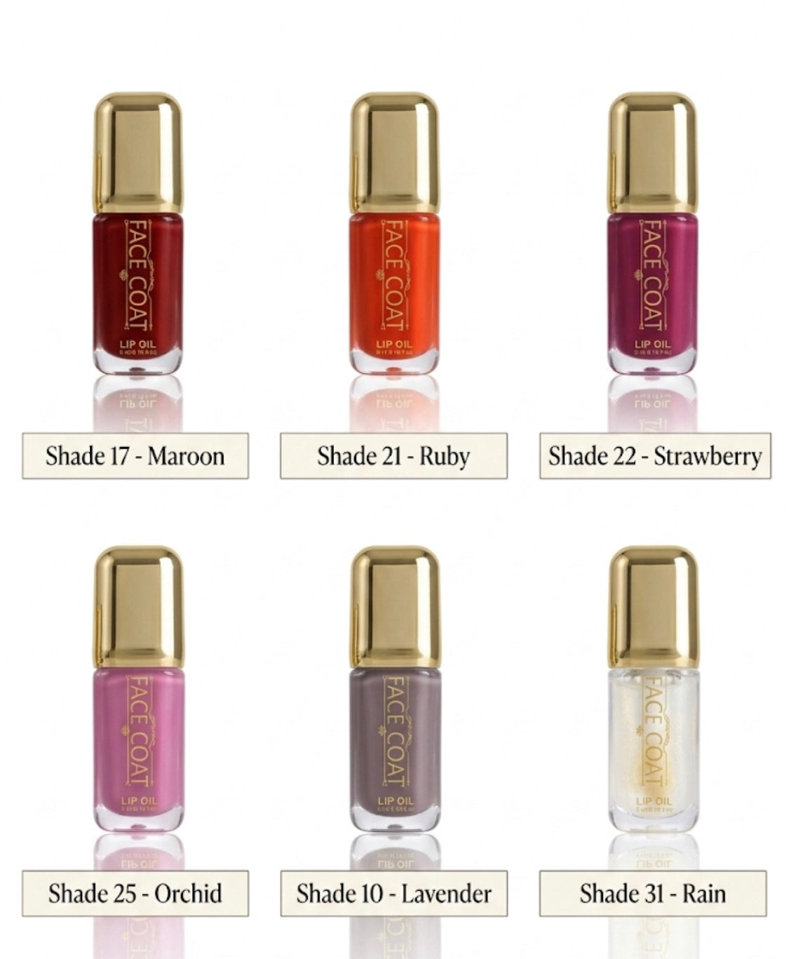 FACE COAT LIP OIL GLOSSES